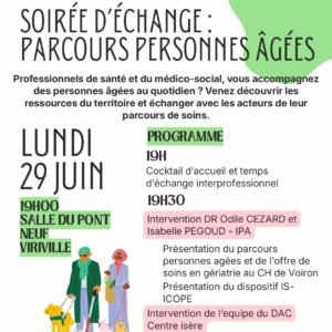 Lire la suite à propos de l’article Soirée d&rsquo;échanges : parcours personnes âgées