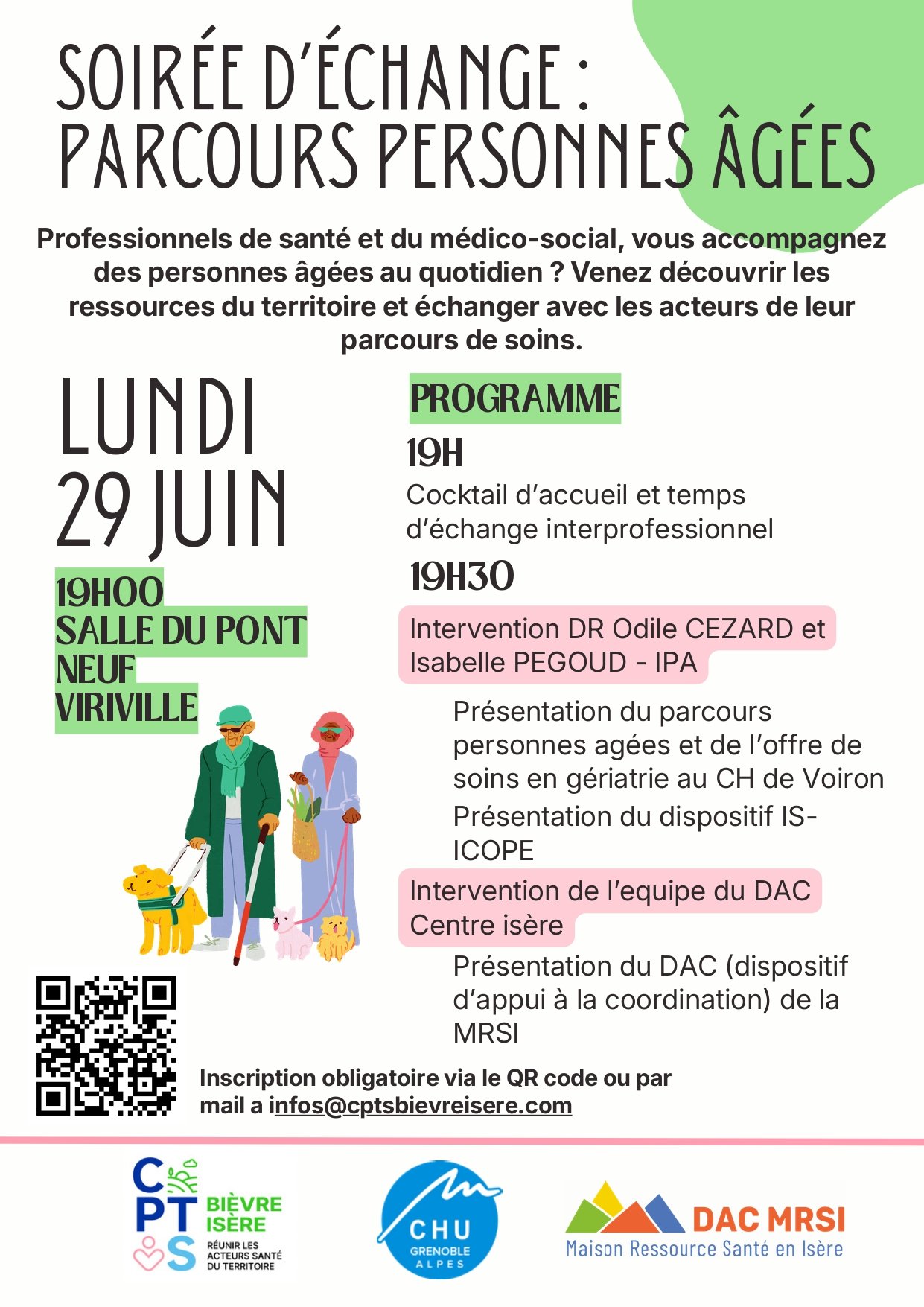 Soirée d&rsquo;échange : parcours personnes âgées